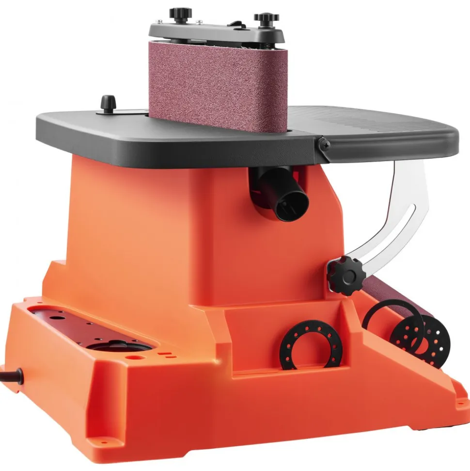 VEVOR Oscillating Belt and Spindle Sander, 2400RPM Benchtop Spindle Sander with 5/8" Stroke, 5 Sleeves (1/2" - 2") & 24" x 3.86" Sanding Belt for Woodworking, Furniture Finishing, DIY Projects