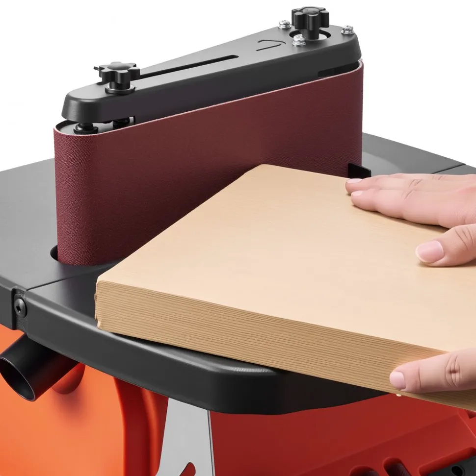 VEVOR Oscillating Belt and Spindle Sander, 2400RPM Benchtop Spindle Sander with 5/8" Stroke, 5 Sleeves (1/2" - 2") & 24" x 3.86" Sanding Belt for Woodworking, Furniture Finishing, DIY Projects