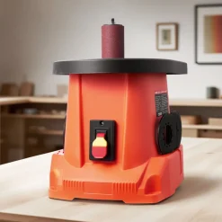 VEVOR Oscillating Spindle Sander, 2400RPM Benchtop Spindle Sander with 6 Sleeves (1/2
