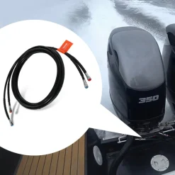 VEVOR Outboard Hose Kit, 20 ft Hydraulic Steering Hose, 2-Piece Leak-Proof TPEE Hydraulic Boat Hoses, Compatible with Marine Hydraulic Outboard Steering Boat System up to 300 HP