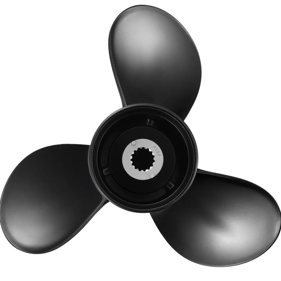 VEVOR Outboard Propeller, Upgrade OEM 15 Spline Tooth Aluminum Outboard Boat Propeller Fit Mercury Engines 40-140 HP, 4-1/4" Gearcase, 3-Blade, RH (Right Hand Rotation), OEM Parts No. 48-77346A45