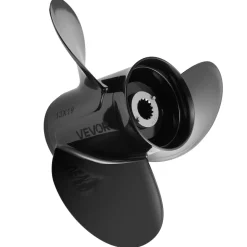 VEVOR Outboard Propeller, Upgrade OEM 15 Spline Tooth Aluminum Outboard Boat Propeller Fit Mercury Engines 40-140 HP, 4-1/4