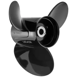 VEVOR Outboard Propeller, Upgrade OEM 15 Spline Tooth Aluminum Outboard Boat Propeller Fit Mercury/Mariner Engines 90-400 HP, 4-3/4