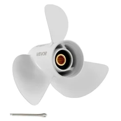 VEVOR Outboard Propeller, Upgrade OEM 15 Spline Tooth Aluminum Outboard Boat Propeller Fit Yamaha Engines 50-130 HP, 4-1/4