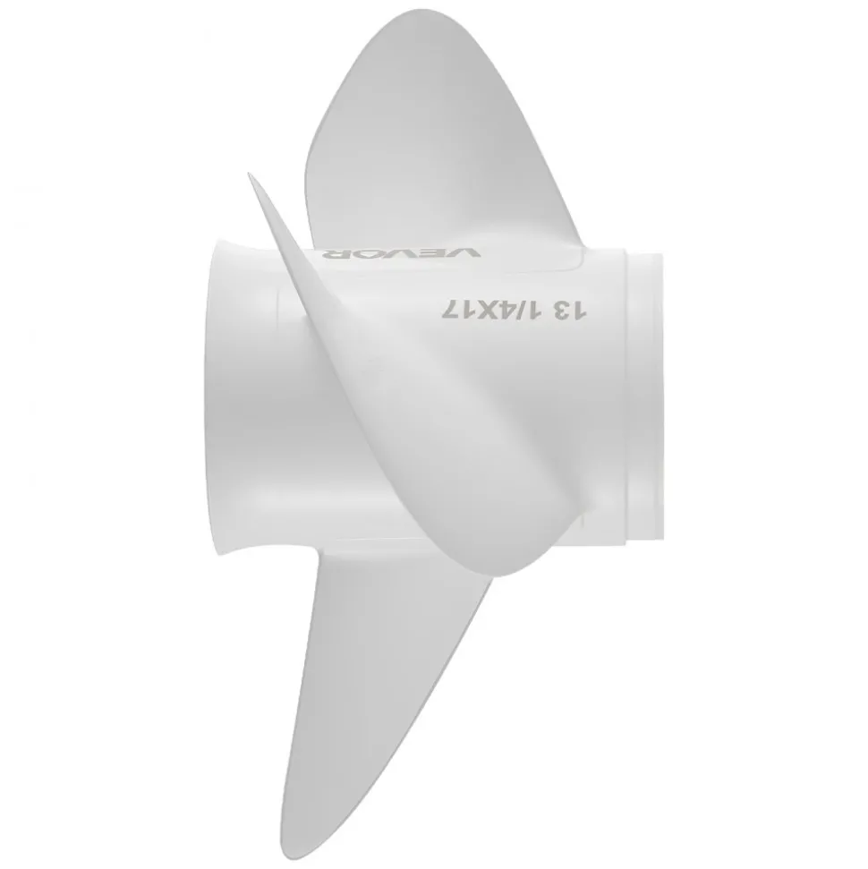 VEVOR Outboard Propeller, Upgrade OEM 15 Spline Tooth Aluminum Outboard Boat Propeller Fit Yamaha Engines 50-130 HP, 4-1/4" Gearcase, 3-Blade, RH (Right Hand Rotation), OEM Parts No. 6E5-45954-00-EL
