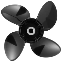 VEVOR Outboard Propeller, Upgrade OEM 15 Spline Tooth Aluminum Outboard Boat Propeller Fit Mercury/Mariner Engines 135-300 HP, 4-3/4" Gearcase, 4-Blade, RH (Right Hand Rotation), OEM No. 48-8M0084495