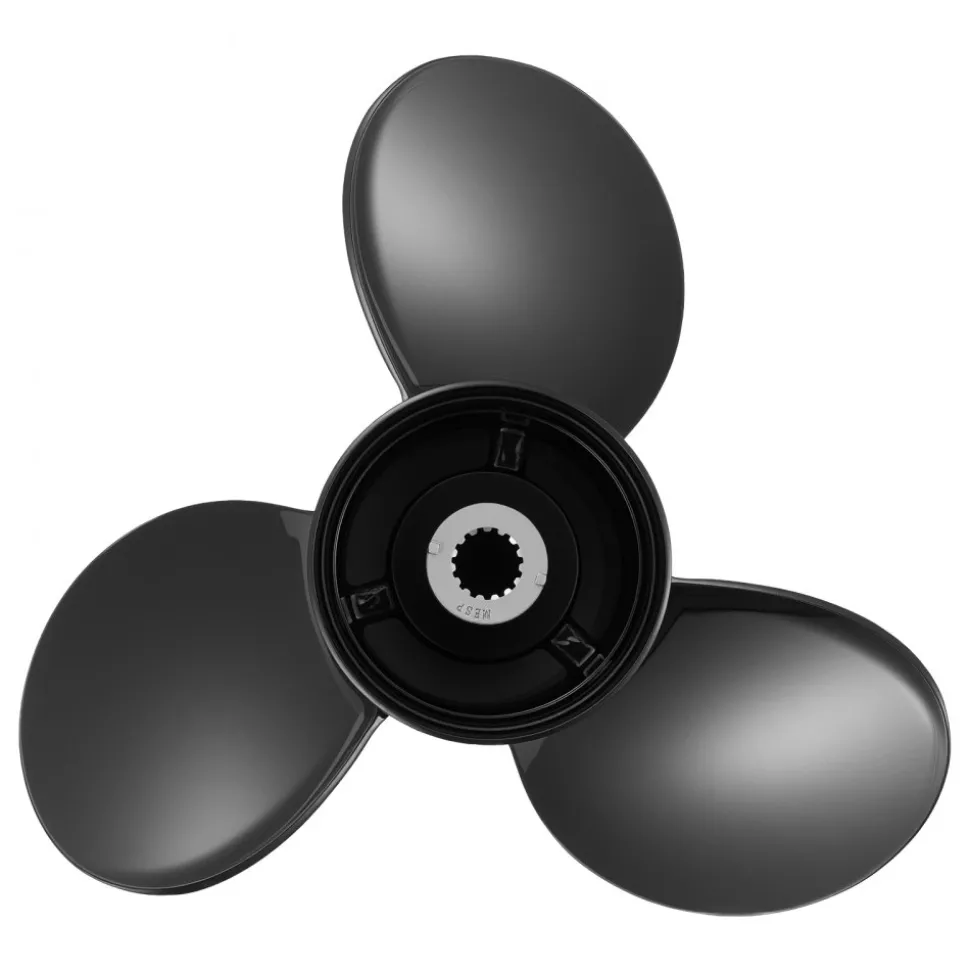 VEVOR Outboard Propeller, Upgrade OEM 15 Spline Tooth Aluminum Outboard Boat Propeller Fit Mercury/Mariner Engines 135-300 HP, 4-3/4" Gearcase, 3-Blade, RH (Right Hand Rotation), OEM No. 48-832830A45