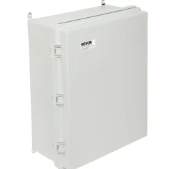 VEVOR Outdoor Electrical Junction Box, 20.87 x 16.92 x 7.87 in, ABS Plastic Electrical Enclosure Box with Hinged Cover Stainless Steel Latch, IP67 Dustproof Waterproof for Outdoor Electrical Projects