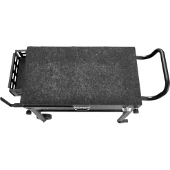 VEVOR Outdoor Grill Cart, 31.0 x 17.0 inch Tabletop Size Grilling Table, Foldable Outdoor Cooking Table with Tissue Holder, Wheels, Magnetic Tool Rack, BBQ Prep Tables for Picnic, Kitchen, Courtyard