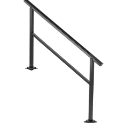 VEVOR Outdoor Handrail 165LBS Load Handrail Outdoor Stairs Aluminum Stair Handrail 60 x 35