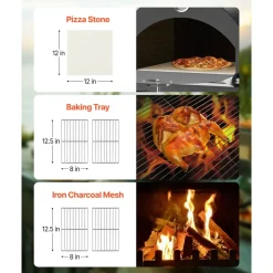 VEVOR Outdoor Pizza Oven, 12