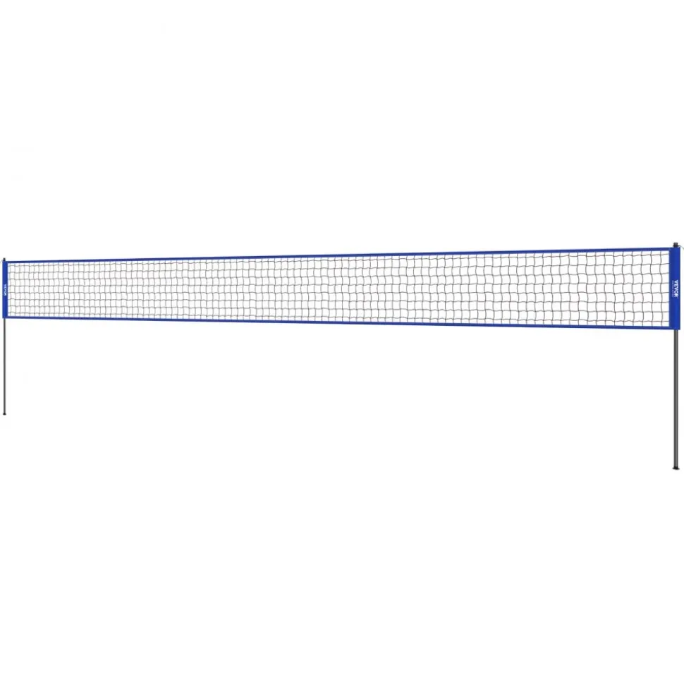 VEVOR Outdoor Portable Volleyball Net System, Adjustable Height Steel Poles, Professional Volleyball Set with PVC Volleyball, Pump, Carrying Bag, Heavy Duty Volleyball Net for Backyard, Beach, Lawn