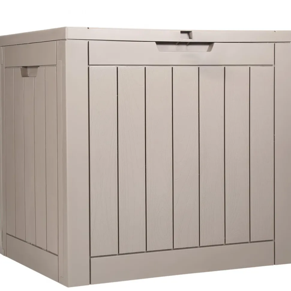 VEVOR Outdoor Storage Box, 31 Gallon Resin Deck Box, Backyard Outside Toy and Towel Storage Cabinet Waterproof, for Patio Furniture Cushions, Garden Tools, Pool Supplies & Package Delivery (Grey)