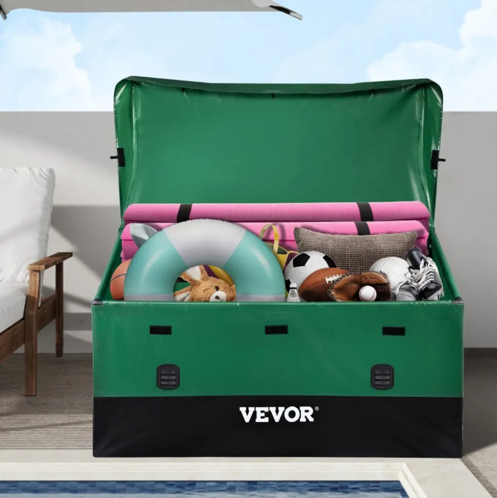 VEVOR Outdoor Storage Box Patio Deck Box 230 Gallon Waterproof PE Tarpaulin