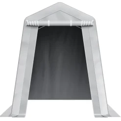 VEVOR Outdoor Storage Shed, 6 x 8 ft Portable Storage Tent with Roll-up Door & Vents, Waterproof Canopy Shed Shelter, Heavy Duty Frame, Patio Garage Carport for Motorcycle, Lawn Mower, Bike, Grey