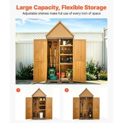 VEVOR Outdoor Storage Shed, 44.09
