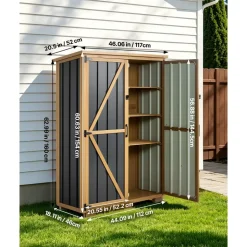 VEVOR Outdoor Storage Shed, 46.06