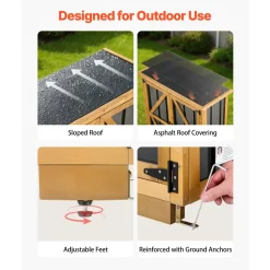 VEVOR Outdoor Storage Shed, 46.06
