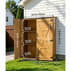 VEVOR Outdoor Storage Shed, 33.86