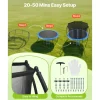 VEVOR Outdoor Trampoline, 12FT Recreational Trampoline, ASTM Approved Trampolines with Enclosure Net & Thickened Pad, Max 400 lbs Weight Capacity, Anti-Rust Backyard Trampolines for Kids & Adults
