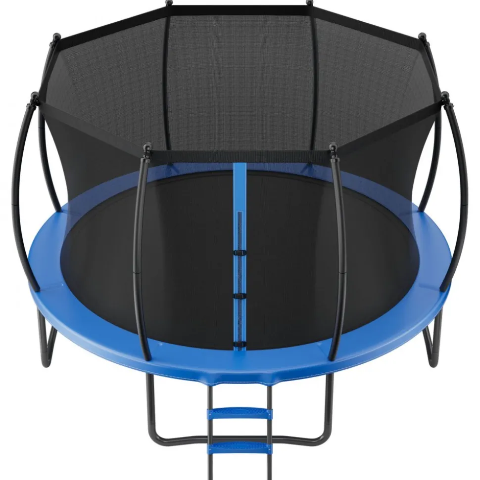 VEVOR Outdoor Trampoline, 12FT Round Recreational Trampoline with Enclosure Net, ASTM Approved, Heavy Duty Trampolines, Max 400 lbs Weight Capacity, Anti-Rust Backyard Trampolines for Kids & Adults