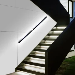 VEVOR Outdoor Wall Lights, 2 Pack, 31.5 Inch Long Strip Modern Exterior Wall Sconce Light Fixtures, 3000K Warm White, IP65 Waterproof Anti-Rust Outside Wall Mount Lighting, for House, Porch, Garage