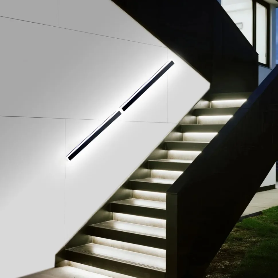 VEVOR Outdoor Wall Lights, 2 Pack, 31.5 Inch Long Strip Modern Exterior Wall Sconce Light Fixtures, 3000K Warm White, IP65 Waterproof Anti-Rust Outside Wall Mount Lighting, for House, Porch, Garage