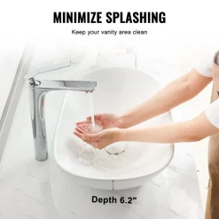 VEVOR Oval Vessel Sink, 23.3