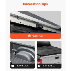 VEVOR Overland Truck Bed Rack, 49.2-67.9 in Width, Adjustable Overland Bed Cargo Rack with Sidebar, 900 lbs Static Capacity, Heavy Duty Steel, for Mid-Size Trucks, Compatible with Tacoma/Gladiator JT