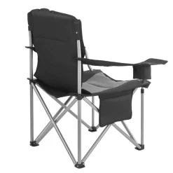 VEVOR Oversized Camping Chairs, 450 lbs Heavy Duty Support, Portable Folding Camp Chairs with Padded Backrest & Armrests, Cup Holder & Side Pocket, Cooler Bag, Carry Bags for Outdoor, Fishing, 2 Pack
