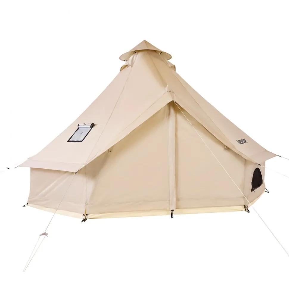 VEVOR Oxford Bell Tent, 4 Seasons 16.4 ft Yurt Tent for Camping with Stove Jack, Waterproof Breathable Holds up to 7 People with Zipped Detachable Floor, Family Camping Glamping Outdoor Hunting Party