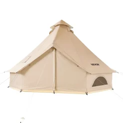 VEVOR Oxford Bell Tent, 4 Seasons 9.84 ft Yurt Tent for Camping with Stove Jack, Waterproof Breathable Holds up to 3 People with Zipped Detachable Floor, Family Camping Glamping Outdoor Hunting Party
