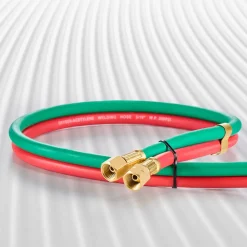 VEVOR Oxygen Acetylene Hose, 1/4-Inch x 25FT Oxy Acetylene Hose with 9/16