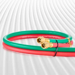 VEVOR Oxygen Acetylene Hose, 1/4-Inch x 50FT Oxy Acetylene Hose with 9/16