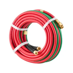 VEVOR Oxygen Acetylene Hose, 1/4-Inch x 25FT Oxy Acetylene Hose with 9/16