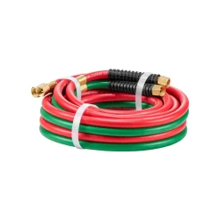 VEVOR Oxygen Acetylene Hose, 1/4-Inch x 15FT Oxy Acetylene Hose with 9/16