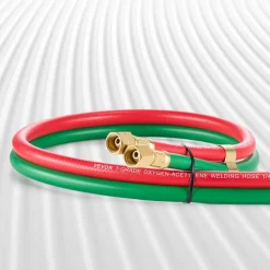VEVOR Oxygen Acetylene Hose, 1/4-Inch x 15FT Oxy Acetylene Hose with 9/16