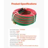 VEVOR Oxygen Acetylene Hose, 1/4-Inch x 50FT Oxy Acetylene Hose with 9/16"-18 B Fitting, 300PSI T Grade Welding Cutting Torch Twin Hose, Compatible with Oxygen, Acetylene, Propane and Other Fuel Gases