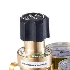 VEVOR Oxygen Acetylene Regulator Set, Oxy-Acetylene Regulators, 0-4000PSI and 0-400PSI Welding Gas Gauges with CGA-540/CGA-200 Inlet Connection & 9/16