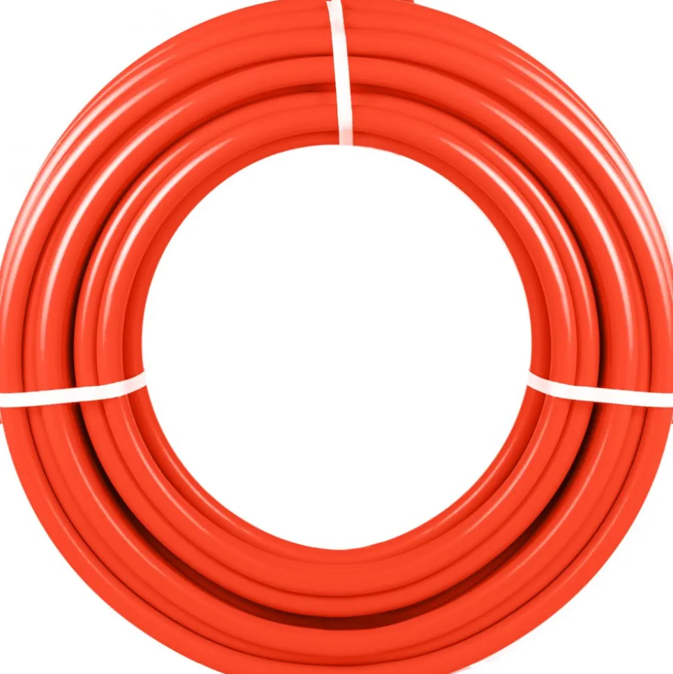 VEVOR Oxygen Barrier 1/2 Inch 300 Feet Tube Coil EVOH PEX-B Pipe, for Residential Commercial Radiant Floor Heating, Red