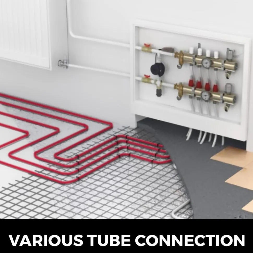 VEVOR Oxygen Barrier PEX Tubing - 1/2 Inch X 900 Feet Tube Coil - EVOH PEX-B Pipe for Residential Commercial Radiant Floor Heating Pex Pipe (1/2" O2-Barrier, 900Ft/Red)