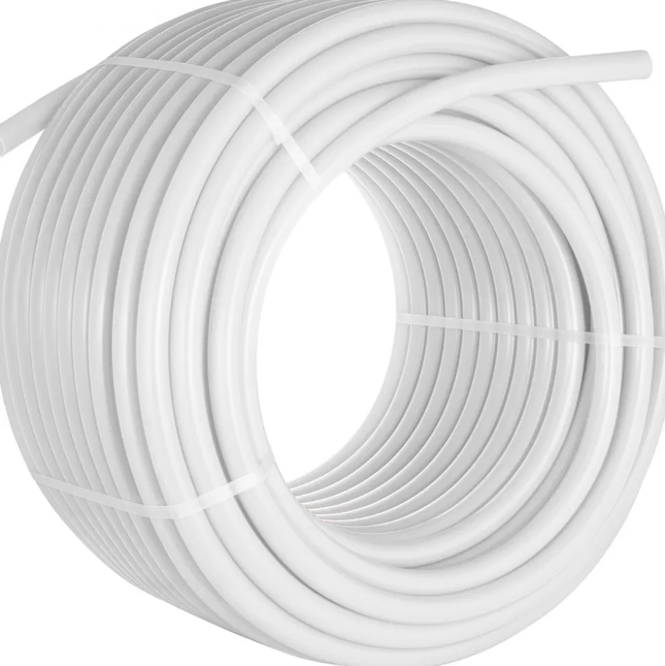 VEVOR Oxygen Non-Barrier PEX Tubing 300 Ft White 3/4 Inch PEX Pipe Radiant Heat Floor EVOH Pex-B Heat Durable Plumbing Flexible for Residential Commercial Heating Plumbing