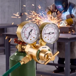 VEVOR Oxygen Regulator, Precise Oxy Regulator, 0-4000PSI Welding Gas Gauge with CGA-540 Inlet Connection & 9/16