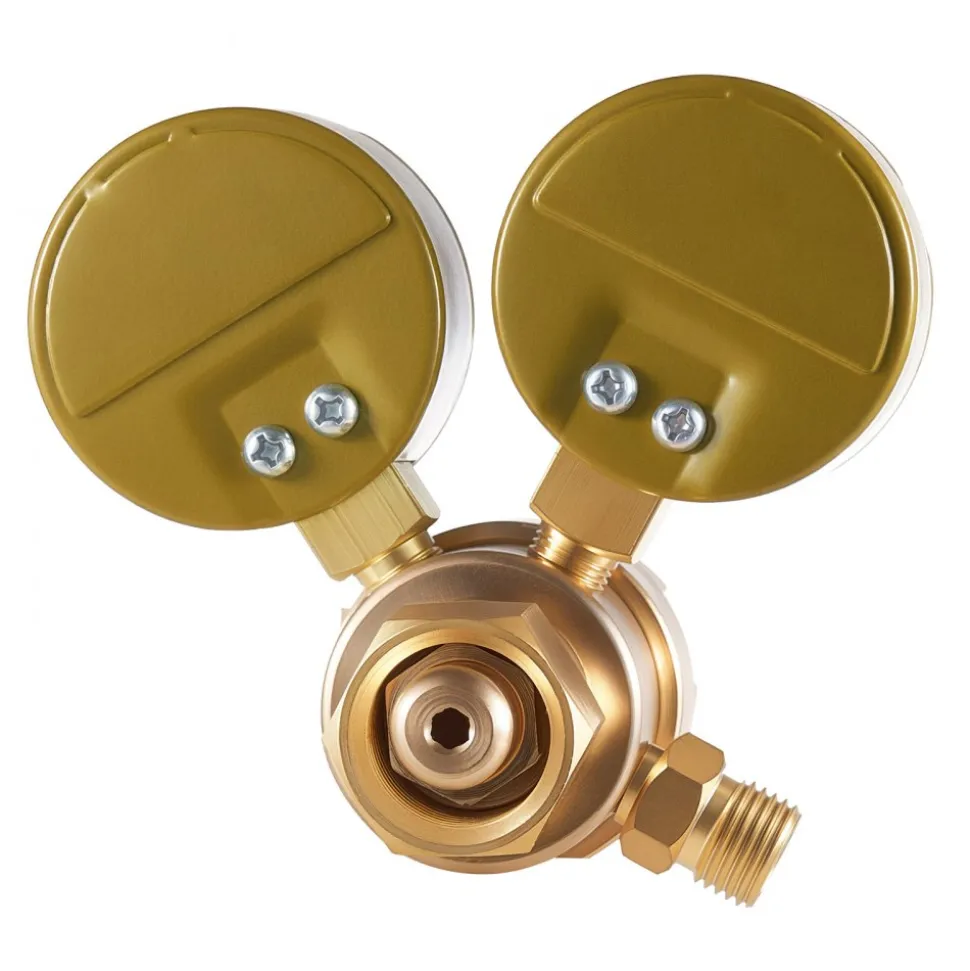 VEVOR Oxygen Regulator, Precise Oxy Regulator, 0-4000PSI Welding Gas Gauge with CGA-540 Inlet Connection & 9/16"-18 RH Outlet Connection, T-Handle Adjustment