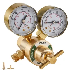 VEVOR Oxygen Regulator, Precise Oxy Regulator, 0-4000PSI Welding Gas Gauge with CGA-540 Inlet Connection & 9/16
