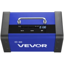 VEVOR Ozone Generator, 30000mg/h Commercial Ozone Machine, with 15s Delayed Start & Dual-Hose Water Mode & LCD Touchscreen, Industrial Deodorizer for Car, Smoke, Home Odors, Up to 2700 sq.ft