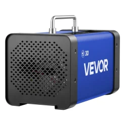 VEVOR Ozone Generator, 30000mg/h Commercial Ozone Machine, with 15s Delayed Start & Dual-Hose Water Mode & LCD Touchscreen, Industrial Deodorizer for Car, Smoke, Home Odors, Up to 2700 sq.ft