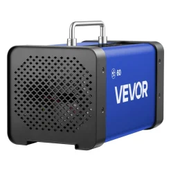 VEVOR Ozone Generator, 60000mg/h Commercial Ozone Machine, with 15s Delayed Start & Dual-Hose Water Mode & LCD Touchscreen, Industrial Deodorizer for Car, Smoke, Home Odors, Up to 4800 sq.ft