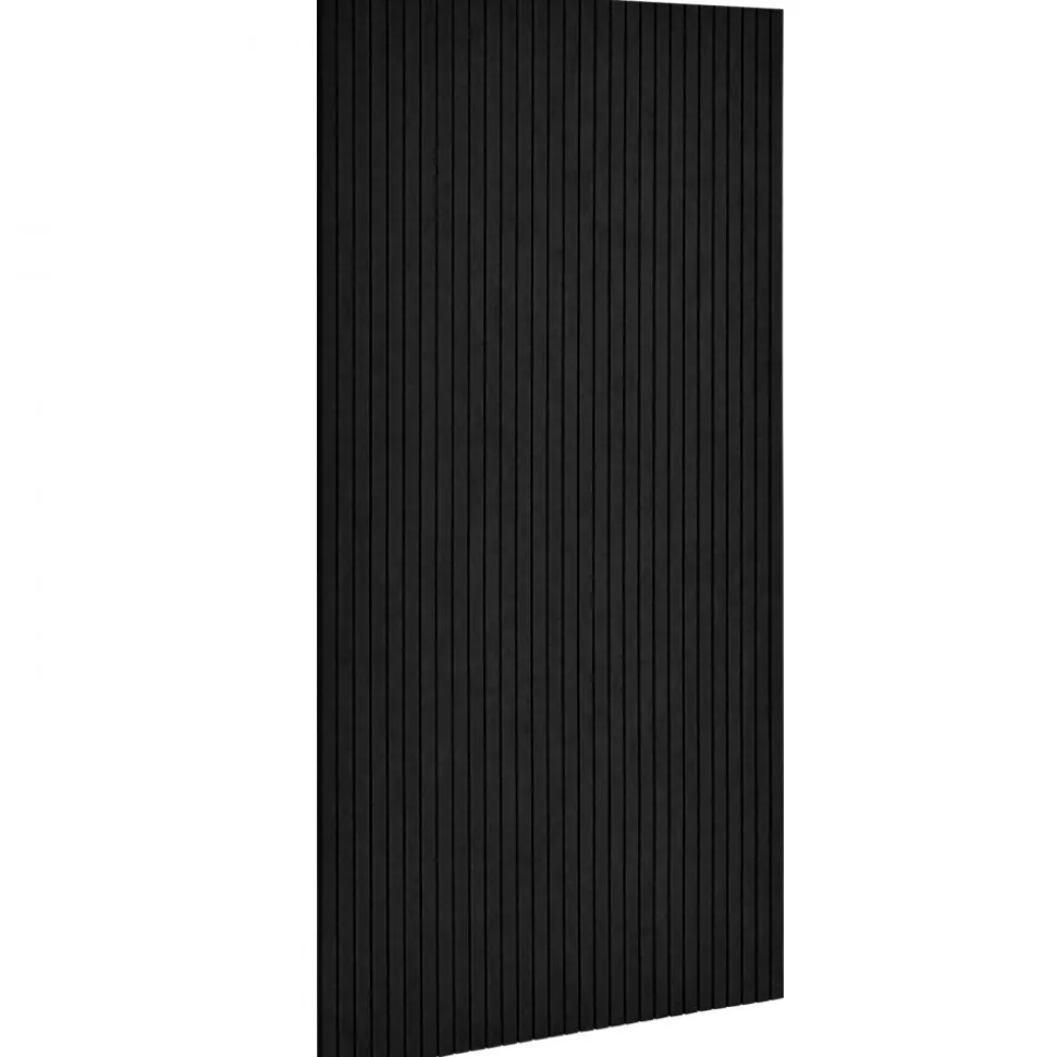 VEVOR 5 Pack Acoustic Panels with Self Adhesive, 47.2 x 23.6 x 0.4 inch Sound Proof Foam Panels, Polyester Fiber Soundproof Wall Panels High Density, for Home, Studio, Office, Theater, Black