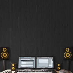 VEVOR 5 Pack Acoustic Panels with Self Adhesive, 47.2 x 23.6 x 0.4 inch Sound Proof Foam Panels, Polyester Fiber Soundproof Wall Panels High Density, for Home, Studio, Office, Theater, Black